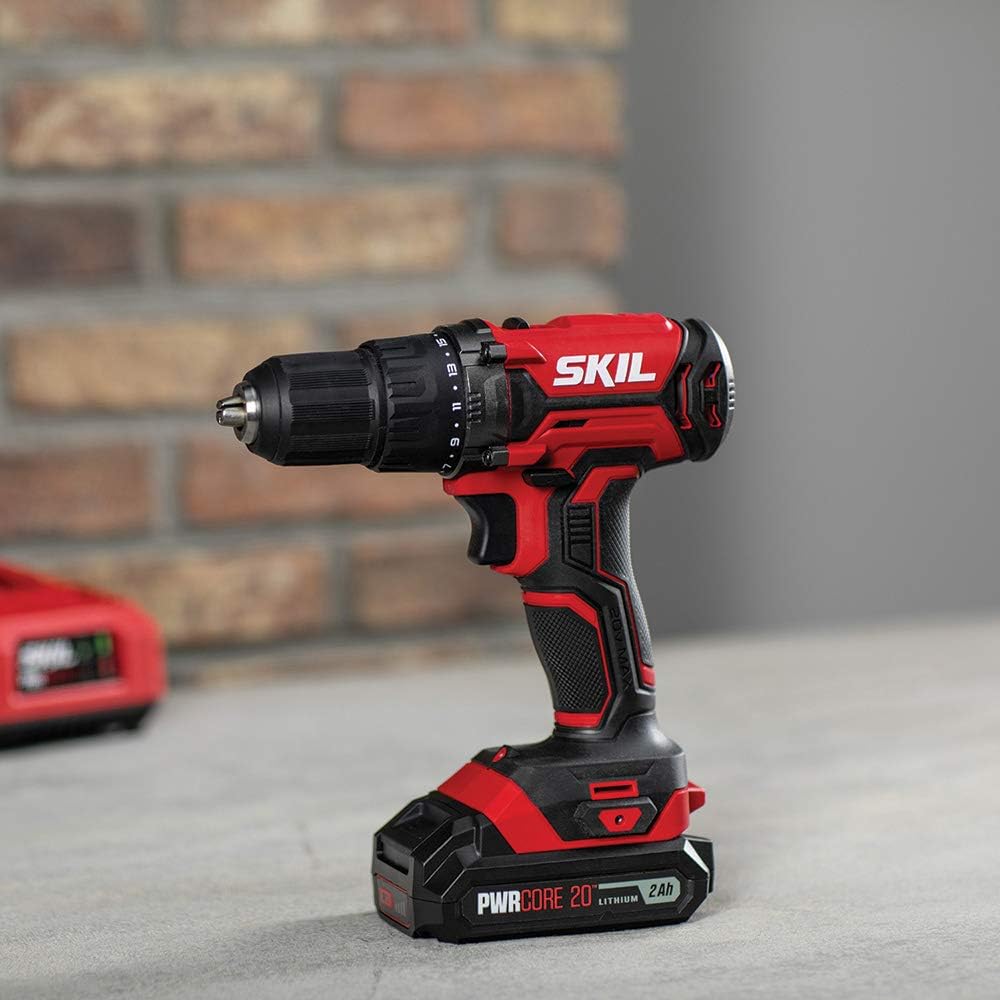 20V Cordless Drill Driver and Impact Driver Kit with 2.0Ah Battery and Charger Q80590