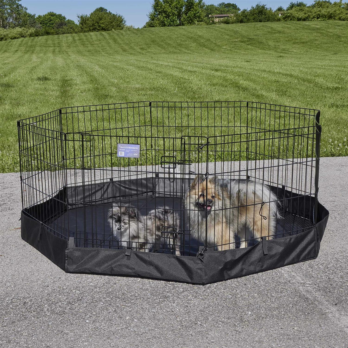 Octagon Exercise Pen Fabric Mesh Bottom U48671