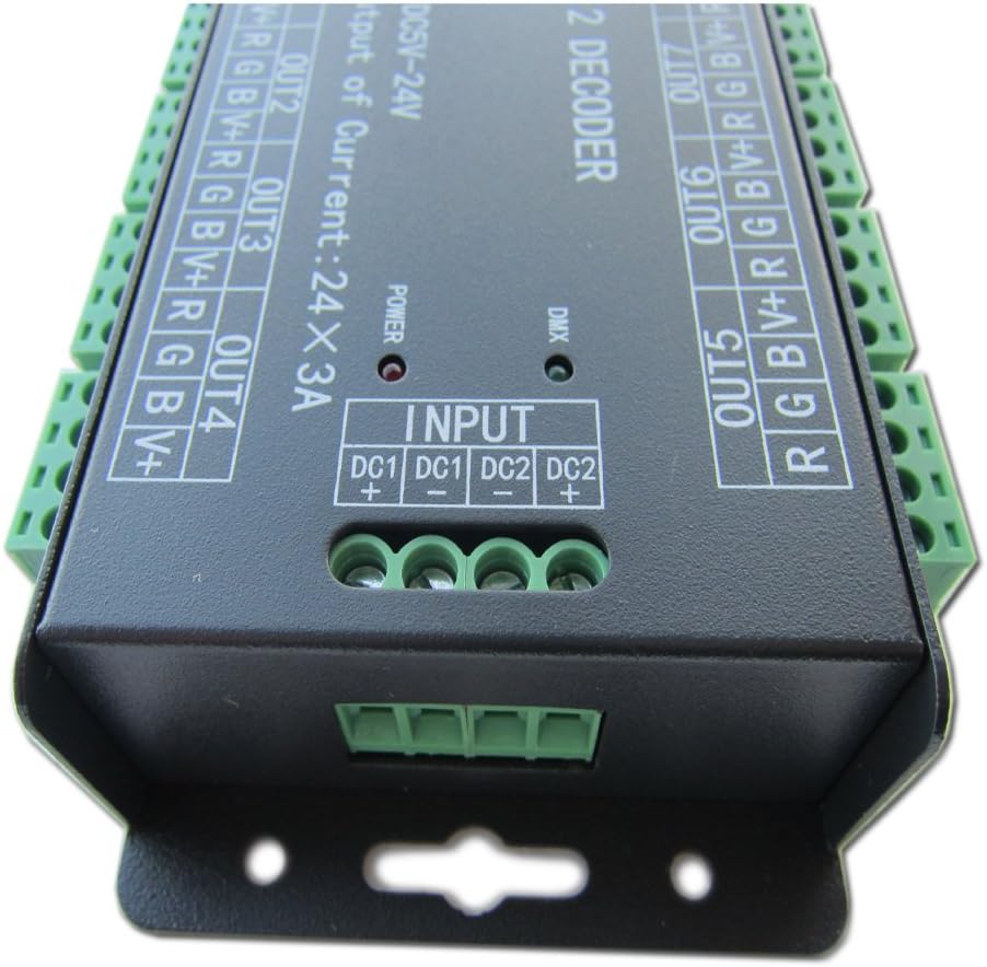 24 Channel DMX512 LED Decoder Dimmer DC 5V-24V V153