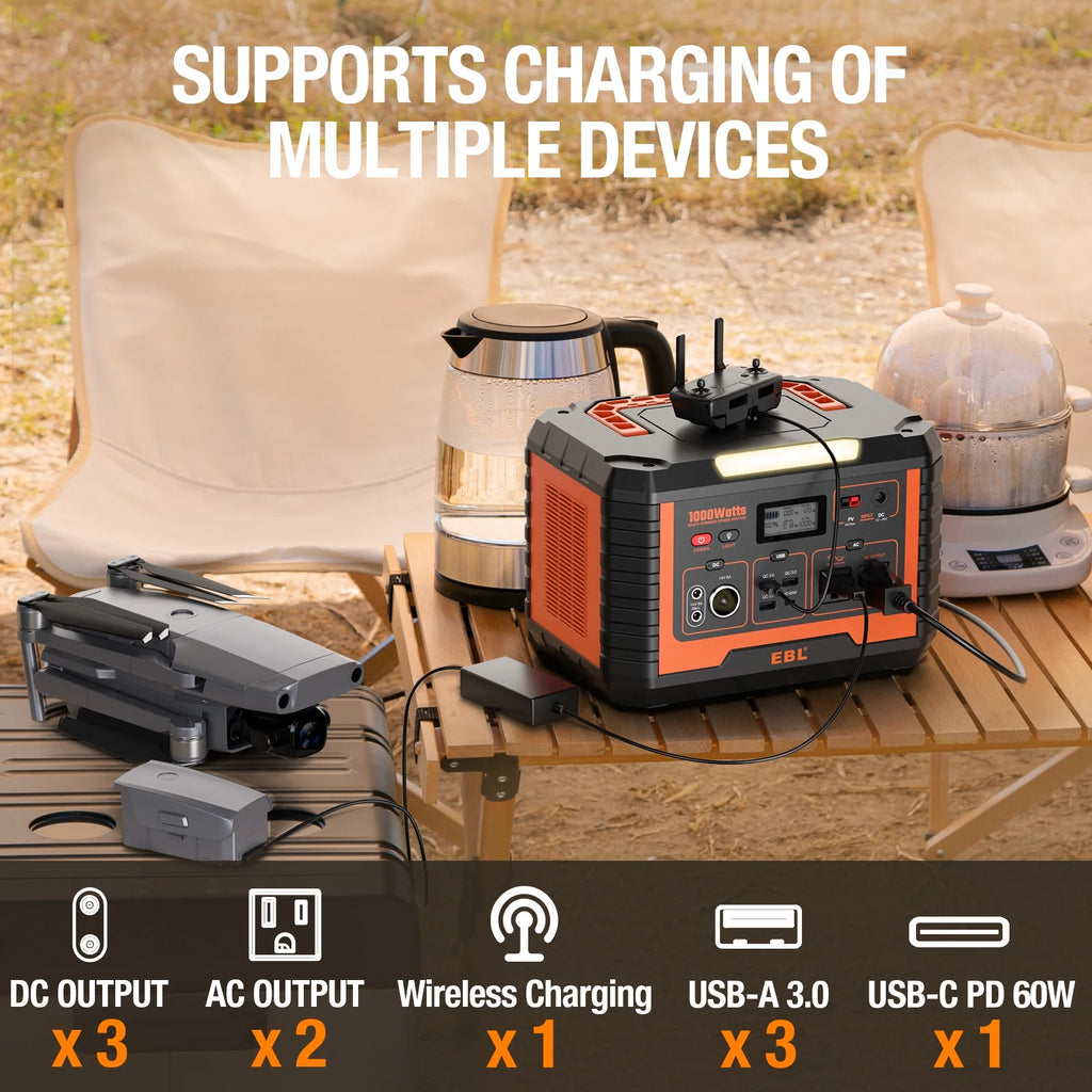 1000W Portable Solar Power Station D1932