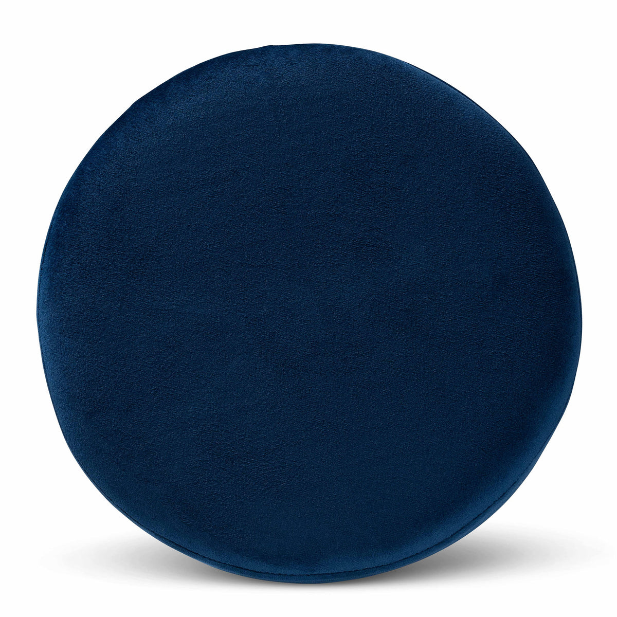 Navy Blue Velvet Upholstered Ottoman N95060