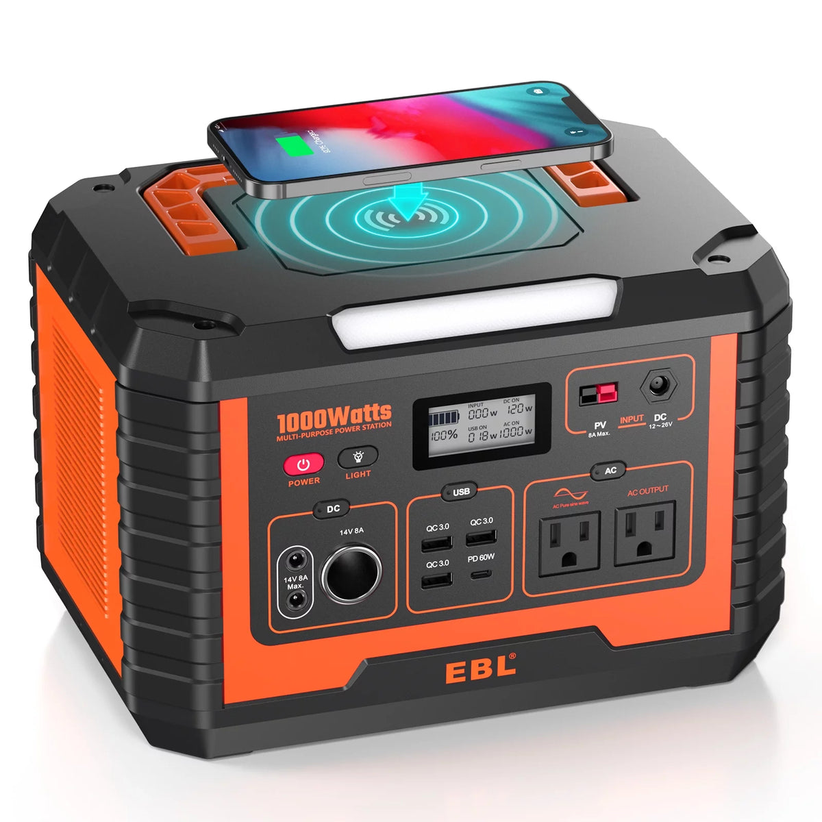 1000W Portable Solar Power Station D1932