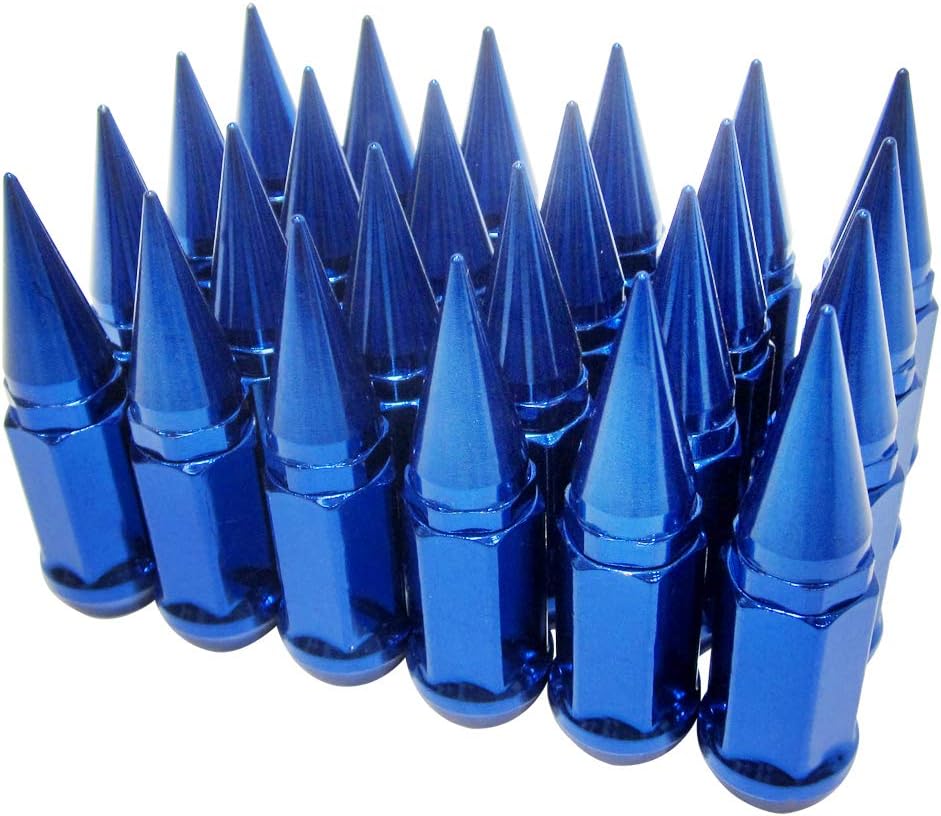 24 pc Extended Spike Lug Nut Conical Seat Hex 3/4 I529