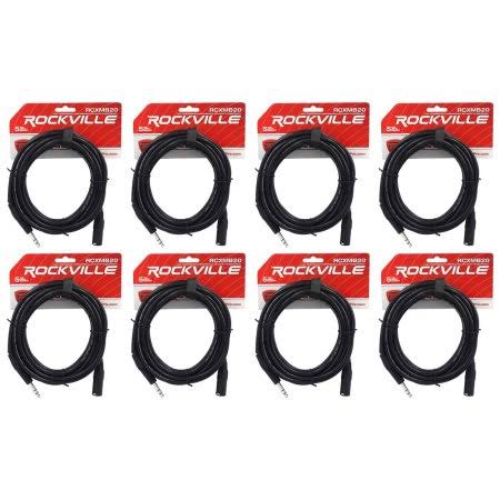 Black 20' Male XLR to 1/4" TRS Balanced Cables S635531