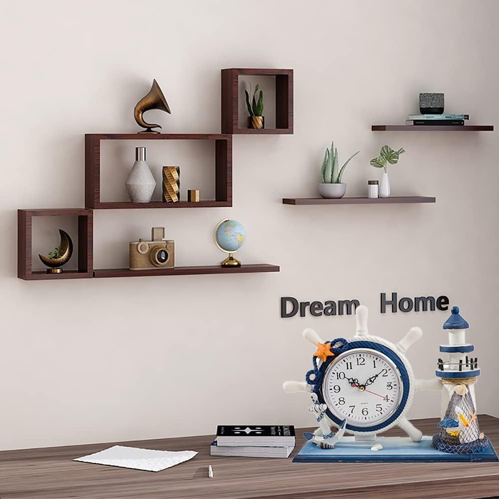 Solid Wood Nautical Mantle Clock Y53459