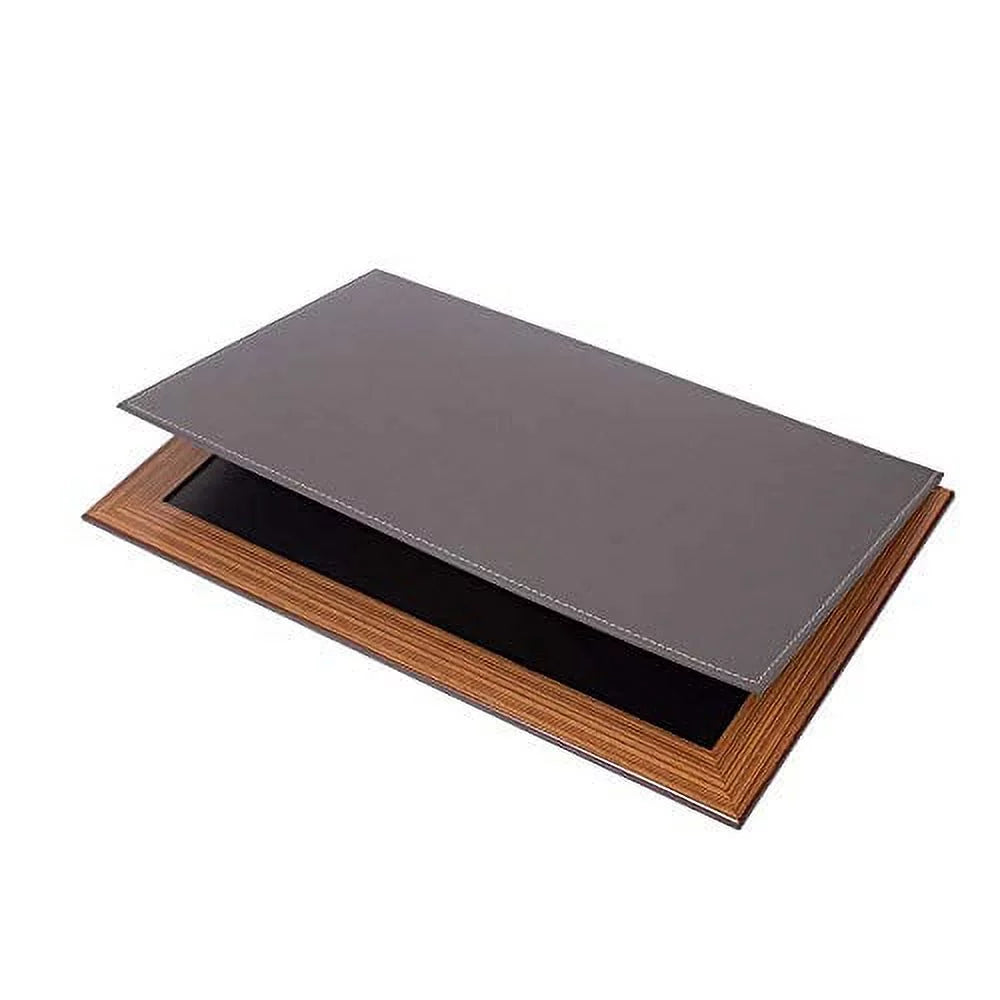 11 Pcs Leather & Wood Desk Organizer Set A280654