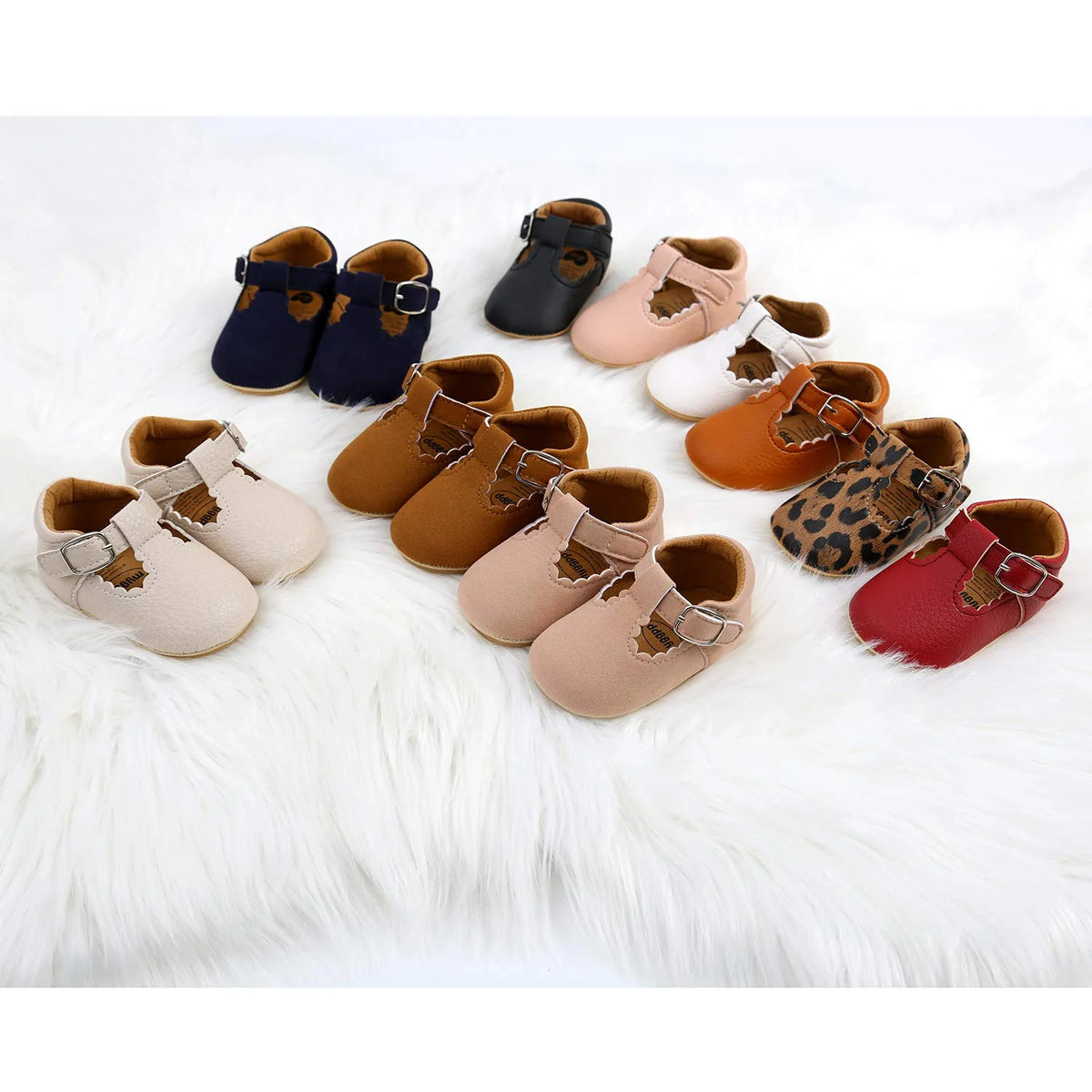 Beige Baby Girl Mary Jane Flats Dress Shoes F539270