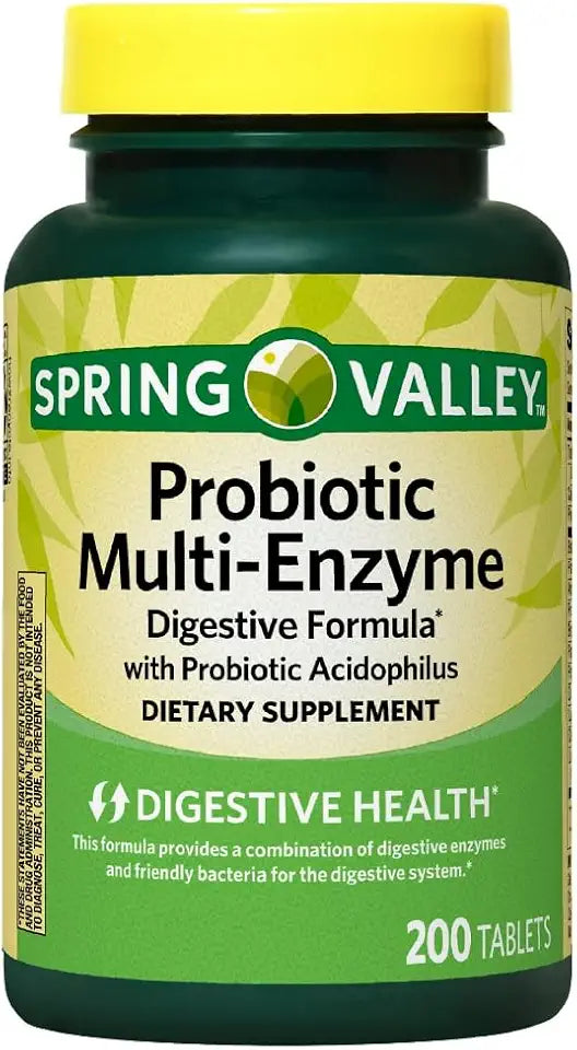 Probiotic Multi-Enzyme Digestive Formula Tablets, 200 Count I5230