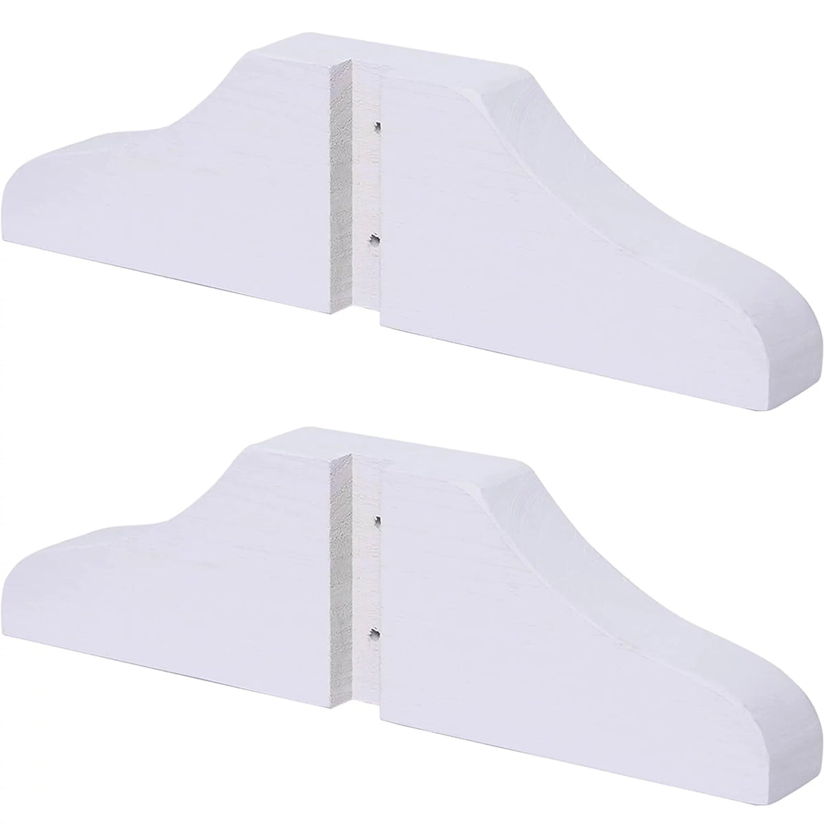 Wood Room Divider Stand 2PCS White I7796