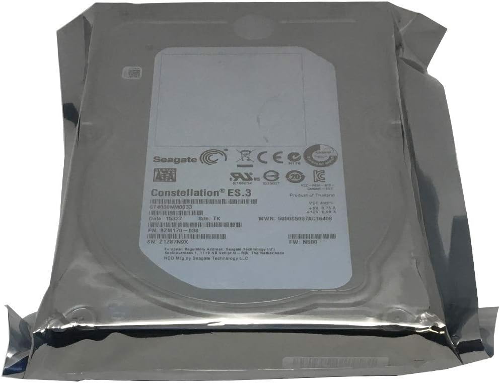 4TB 7200RPM 128MB Cache SATA 6.0Gb/s 3.5inch Enterprise Hard Drive Pack of 2 F7934