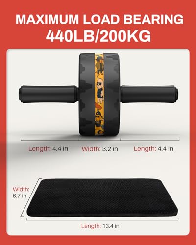 Ab Roller Wheel with Knee Pad L931