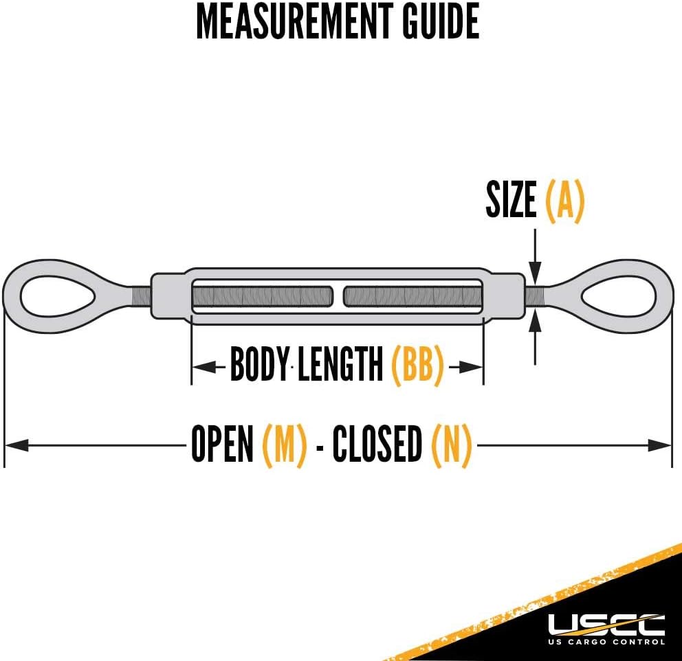 5/8 Inch x 12 Inches Galvanized Eye and Eye Turnbuckles Z874