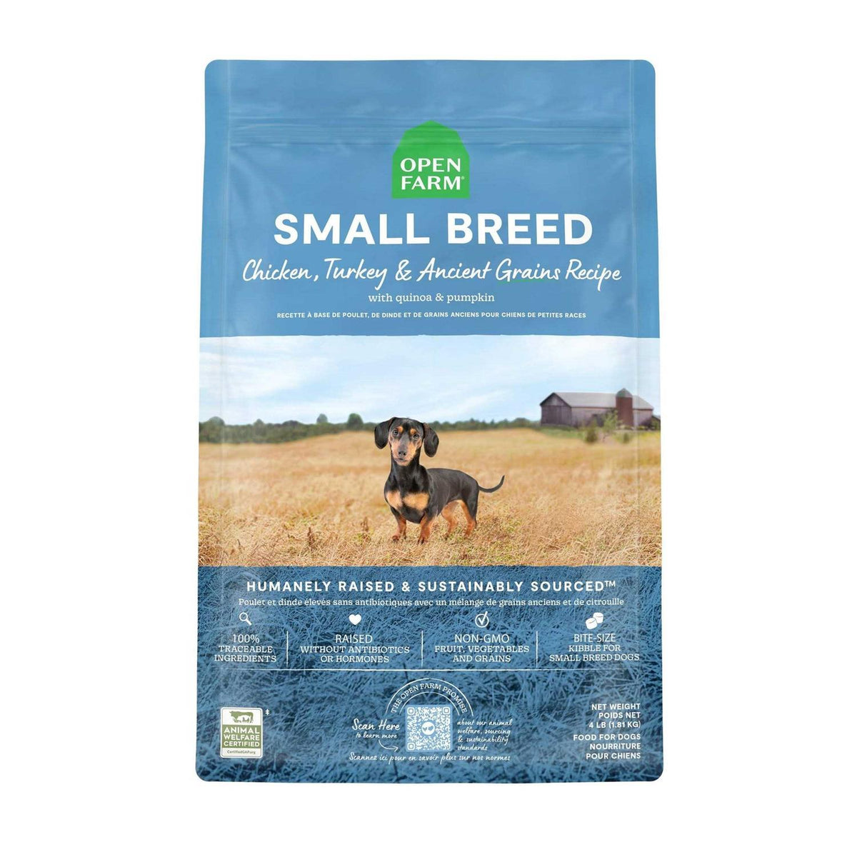 Small Breed Ancient Grains Dry Dog Food S657