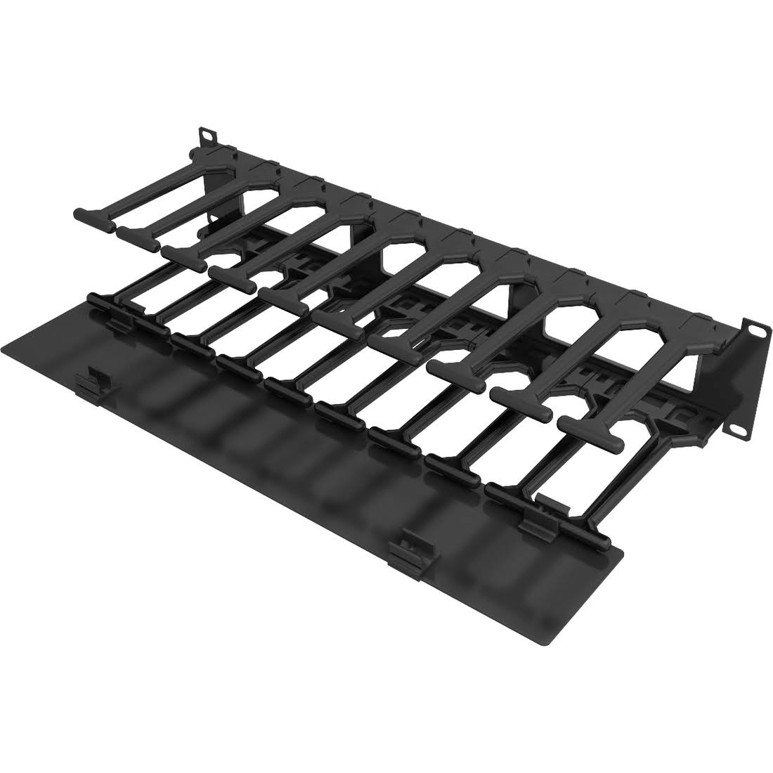 Horizontal Cable Manager Single-Sided with Cover F74254
