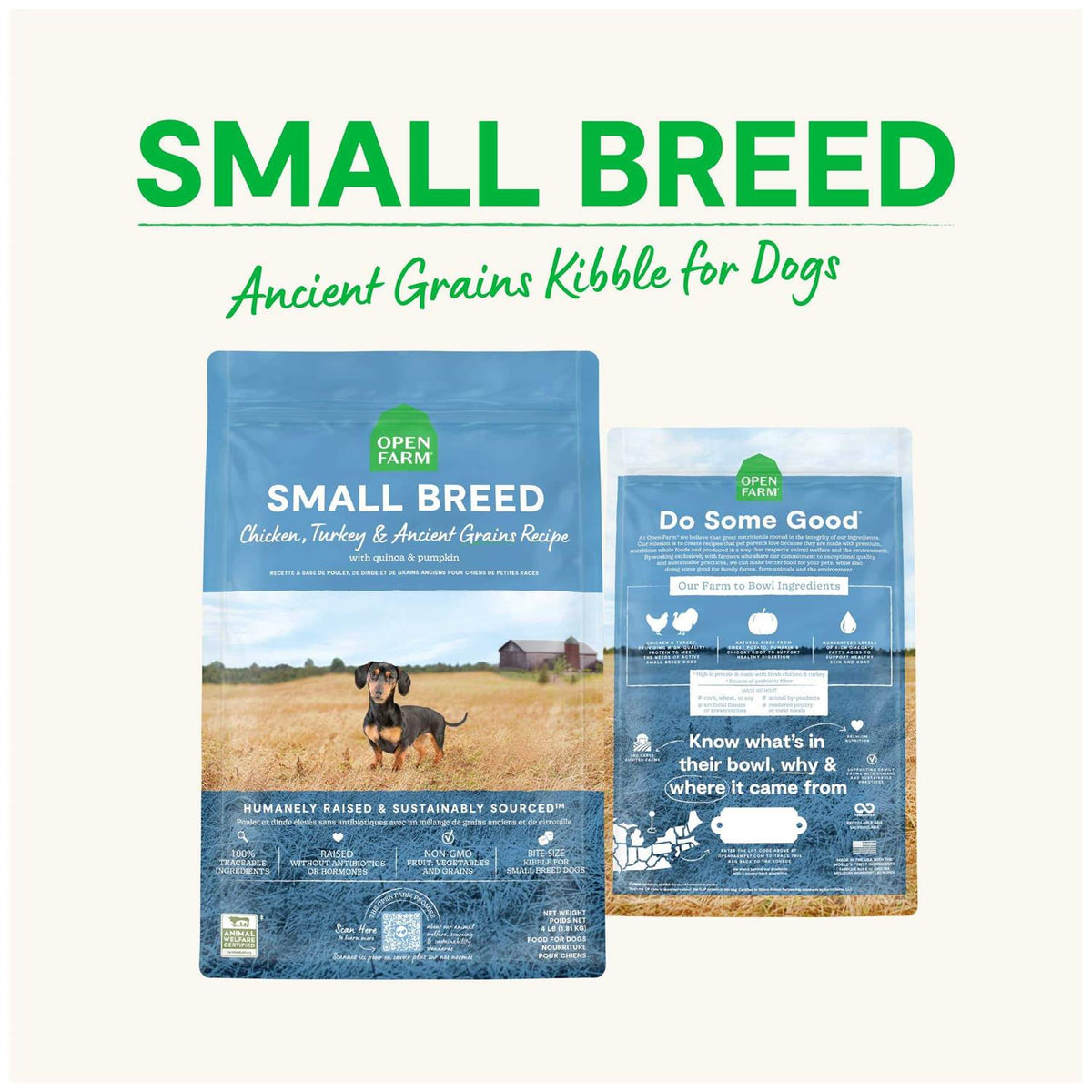 Small Breed Ancient Grains Dry Dog Food S657