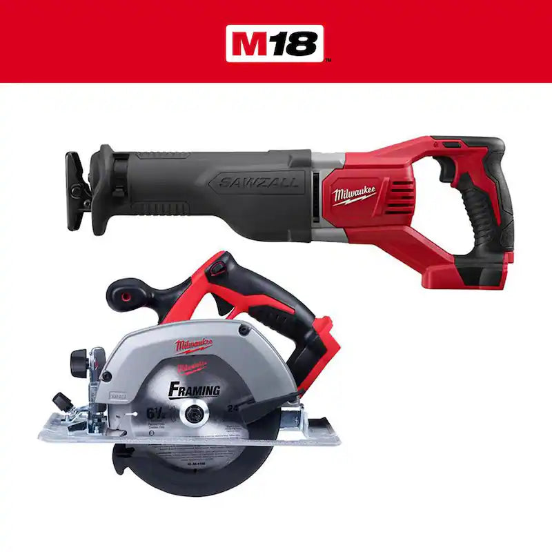 18V Cordless Reciprocating Saw and Circular Saw W38106