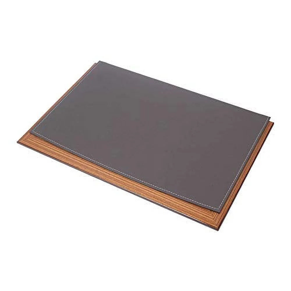11 Pcs Leather & Wood Desk Organizer Set A280654