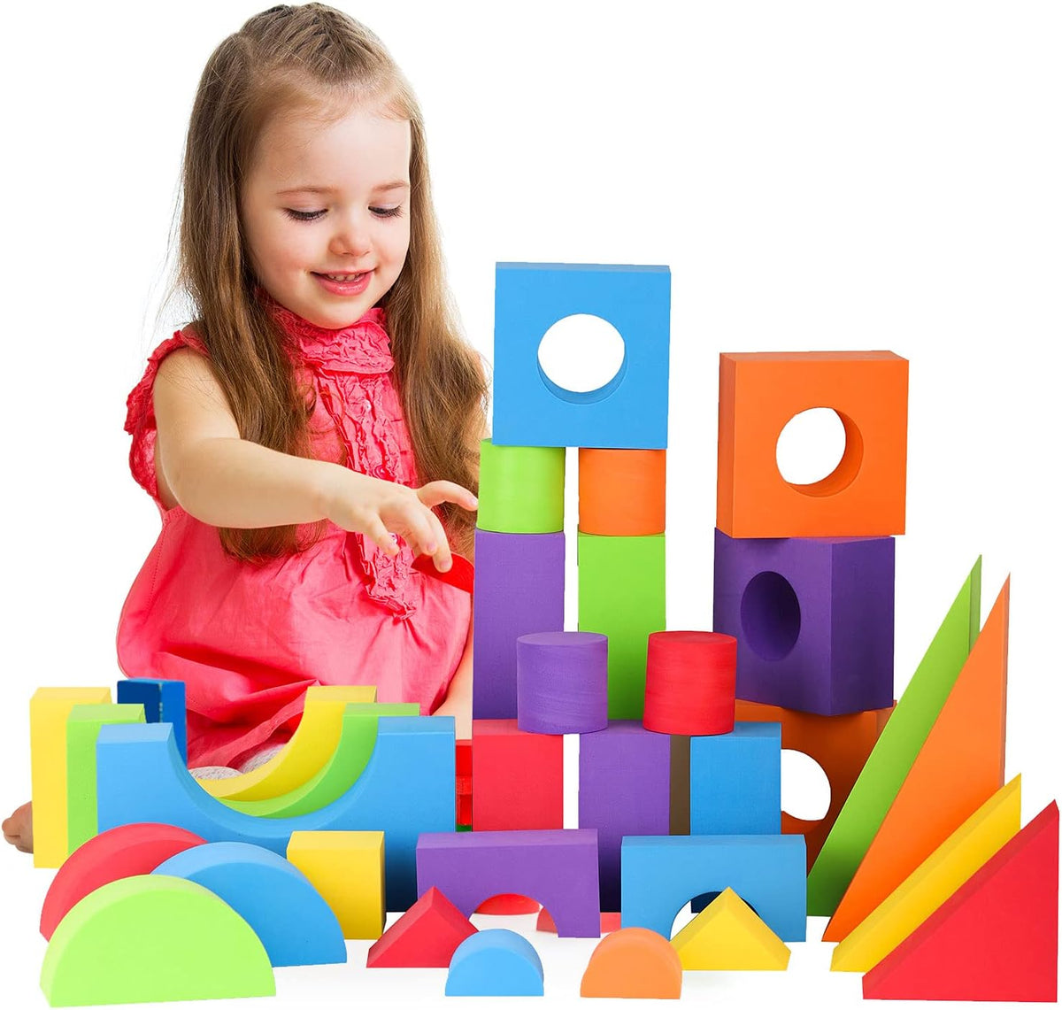 30 Piece Giant Jumbo Building Blocks for Toddlers X3894