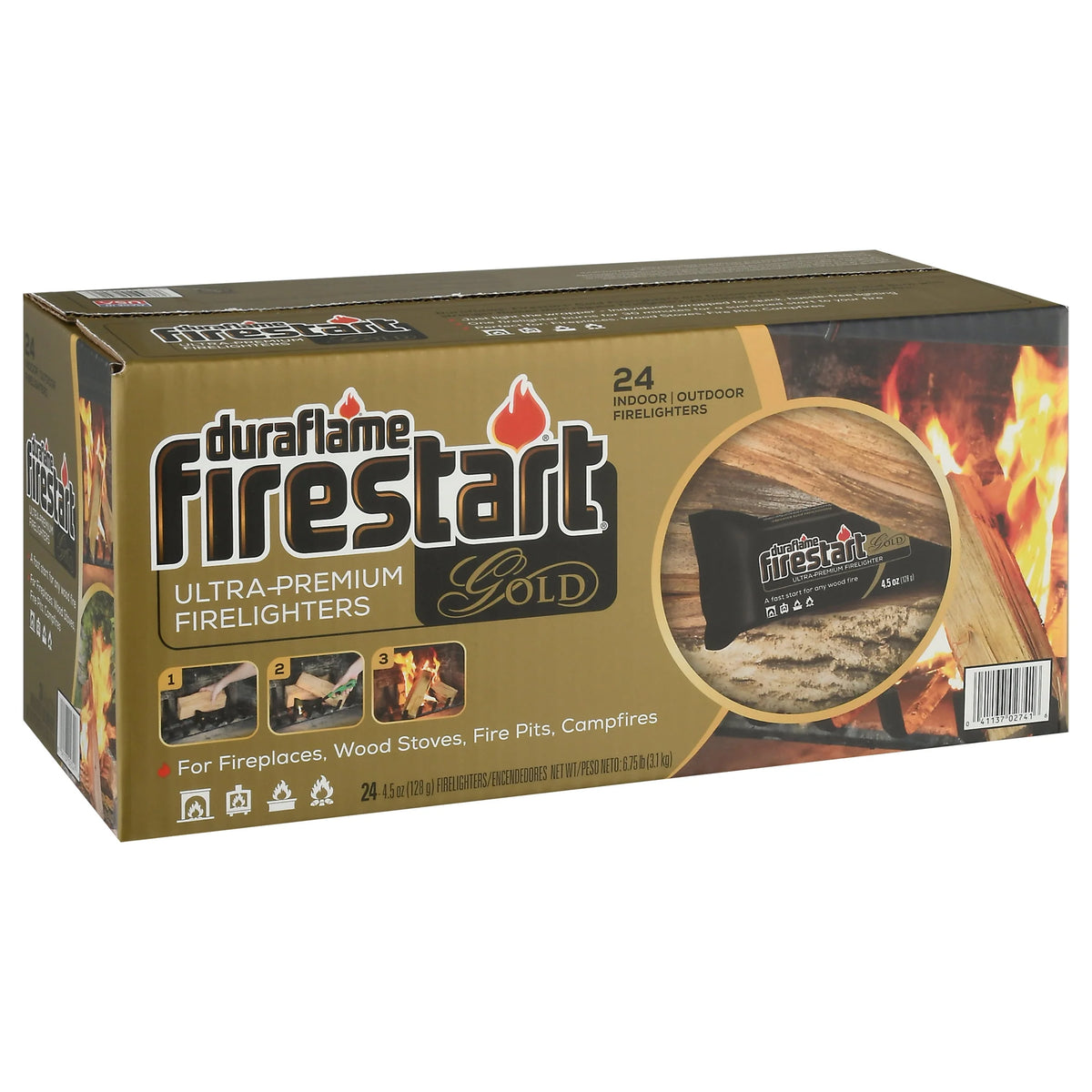 4.5 oz Fire Starters 24-Pk W347681