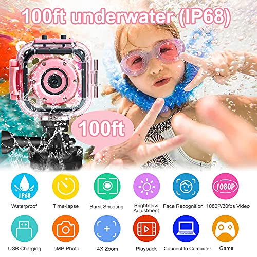 Waterproof 1080P Kids Digital Video Camera U423849