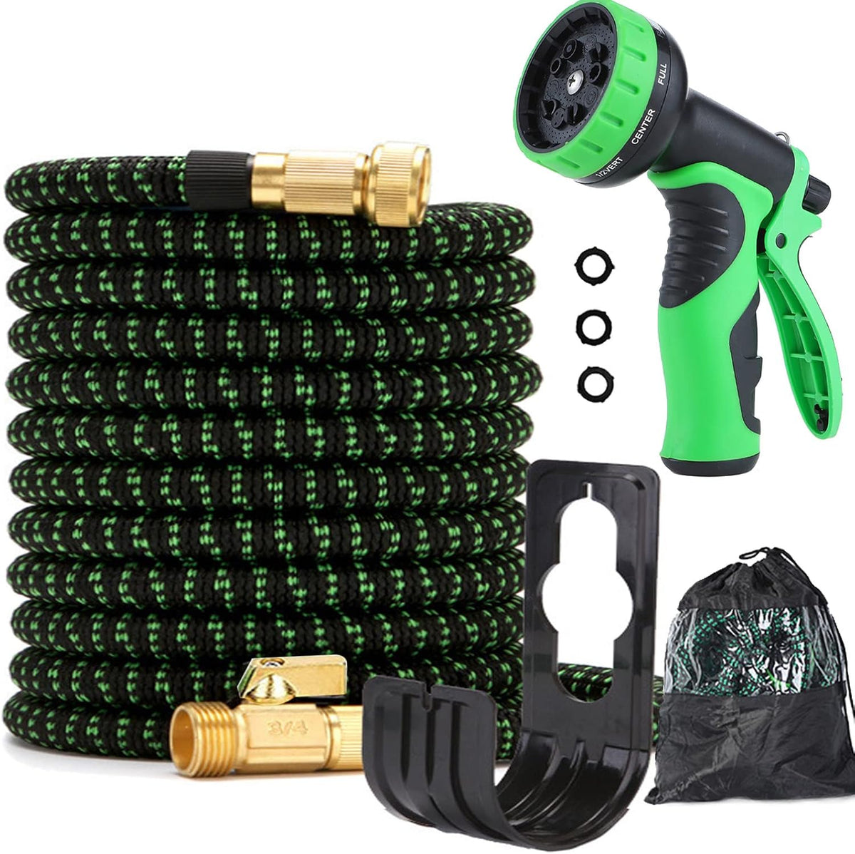 100FT Pack of 2 Expandable Garden Hose with Spray Nozzle N514