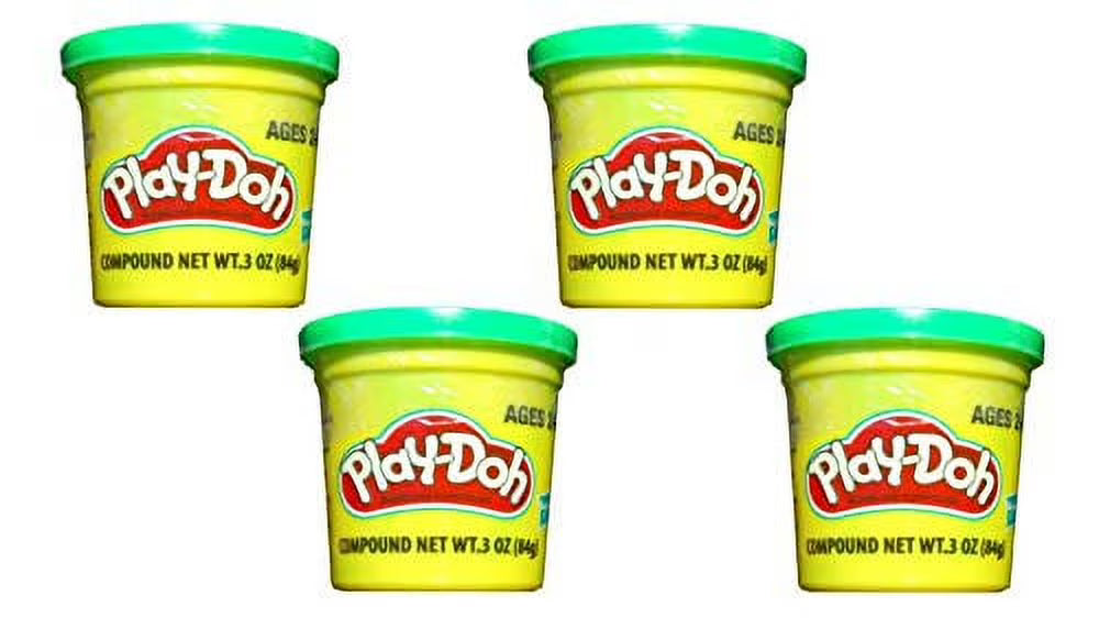 Green 3 Ounce Play-Doh Cans (4 Pack) W8826