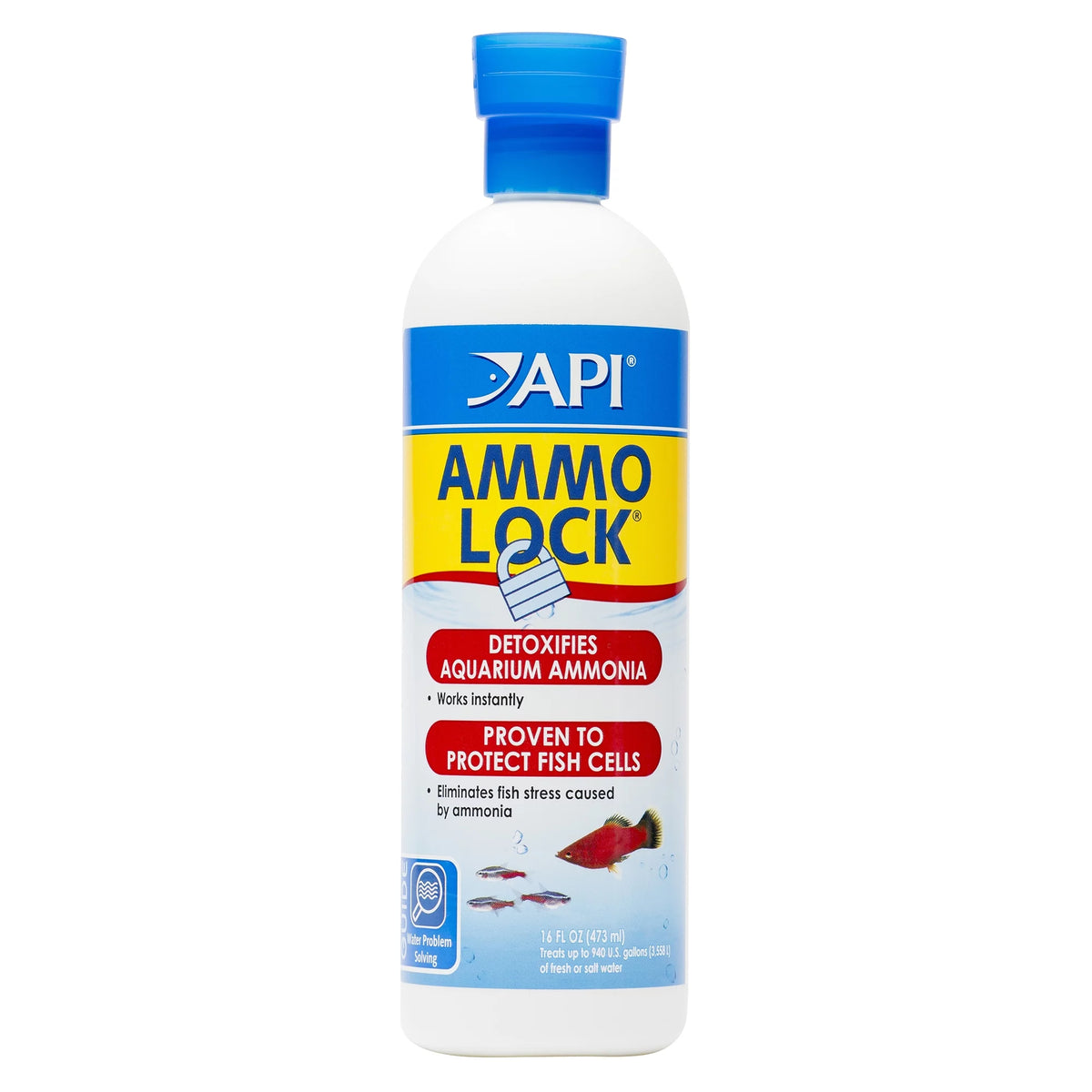 Freshwater And Saltwater Aquarium Ammonia Detoxifier, 16 oz Z52636