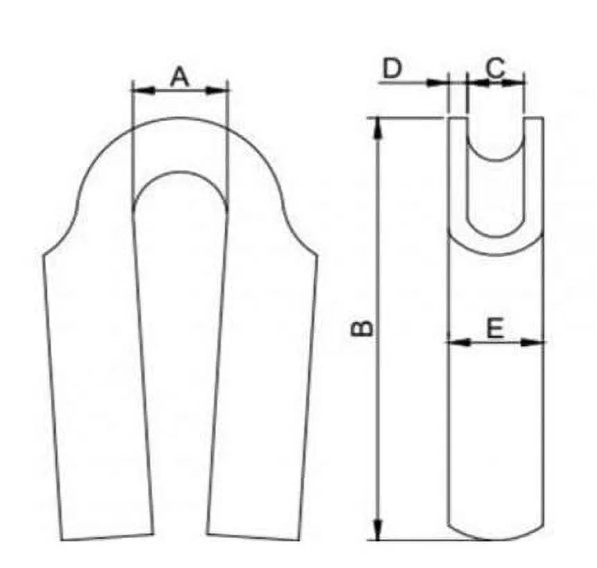 Wire Rope Tube Thimble 316 Stainless Steel 14mm 10-Pack Q27095