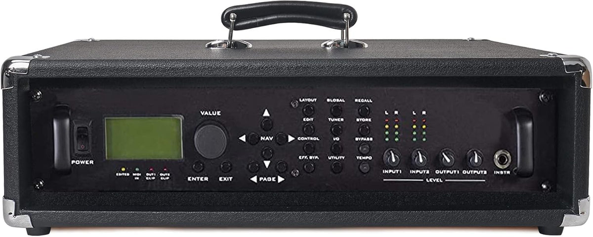 2U Amp Rack Case, 12.5 Depth, Black Q182693