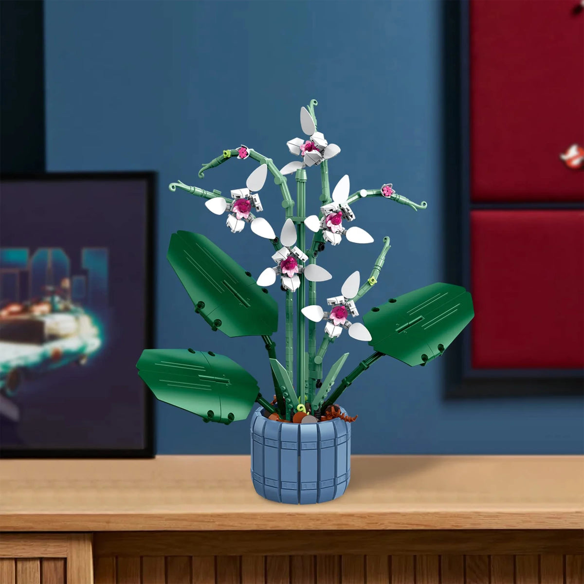 White Butterfly Orchid Building Block Set P38586