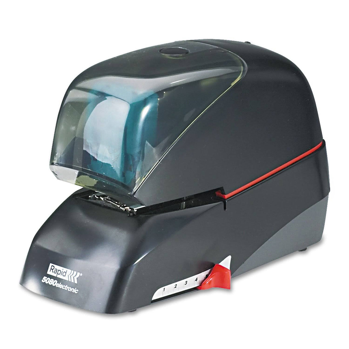 Heavy-Duty Flat Clinch Electric Stapler 90-Sheet Capacity Black L477528