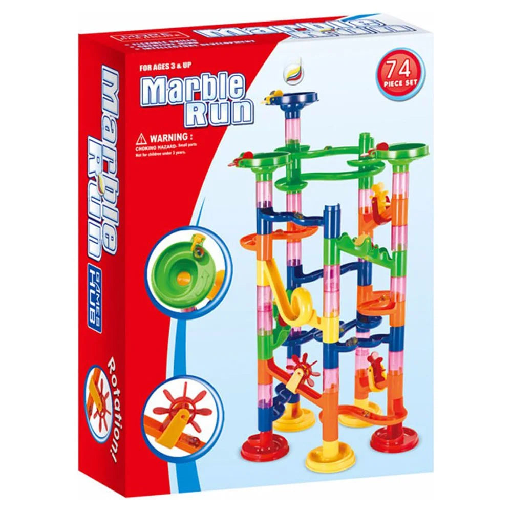 74 Piece Marble Run Coaster Maze Toy Q524788