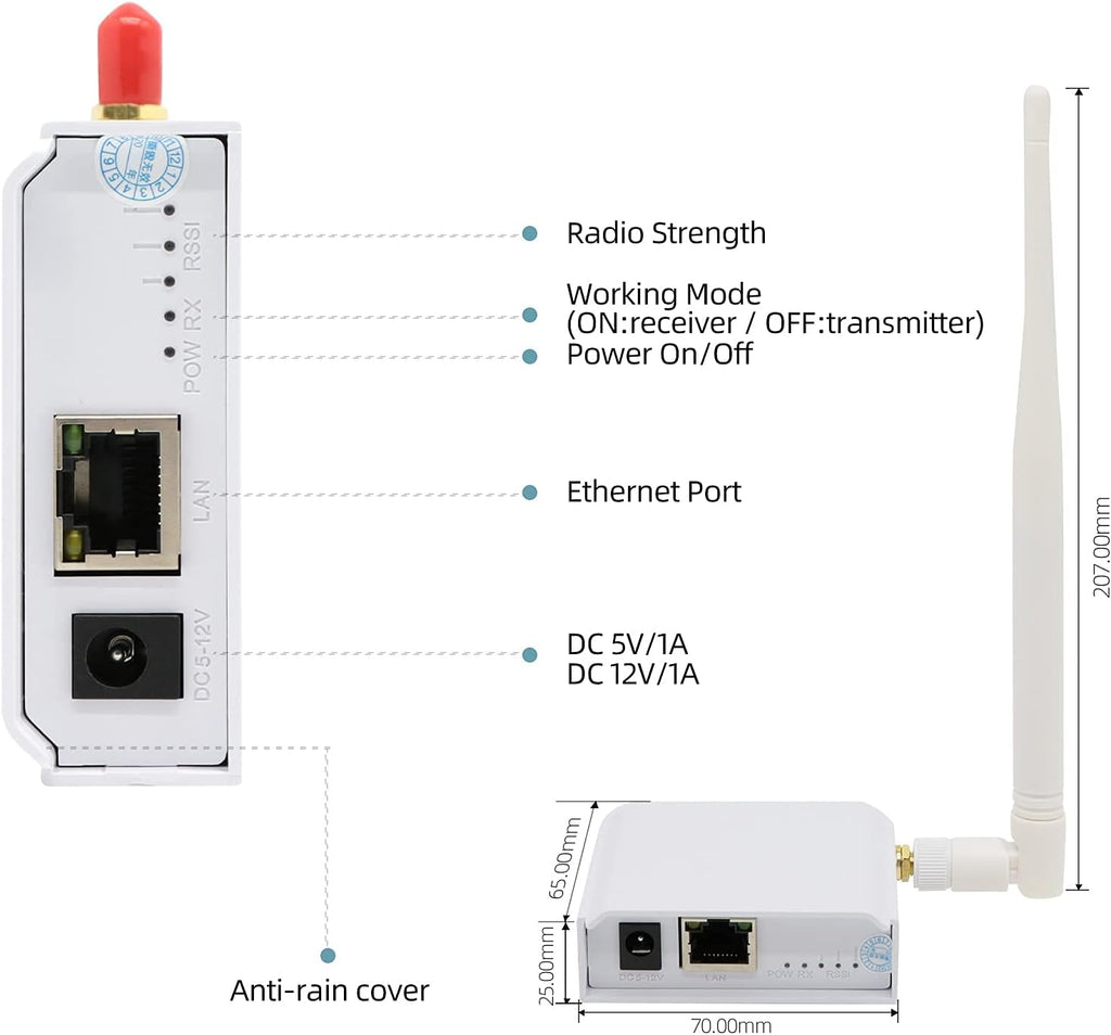 1000M WiFi Signal Extender Wireless Bridge Router W1334