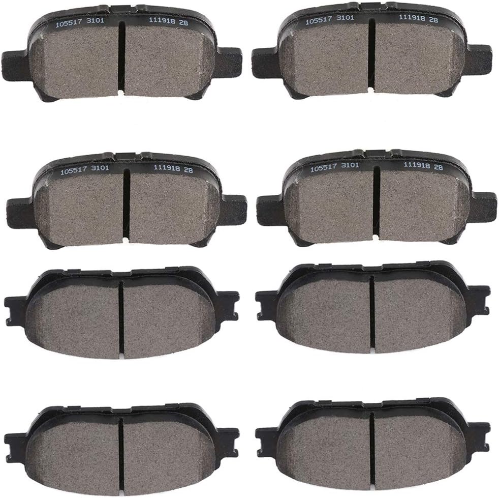 8pcs Ceramic Brake Pads Set T825