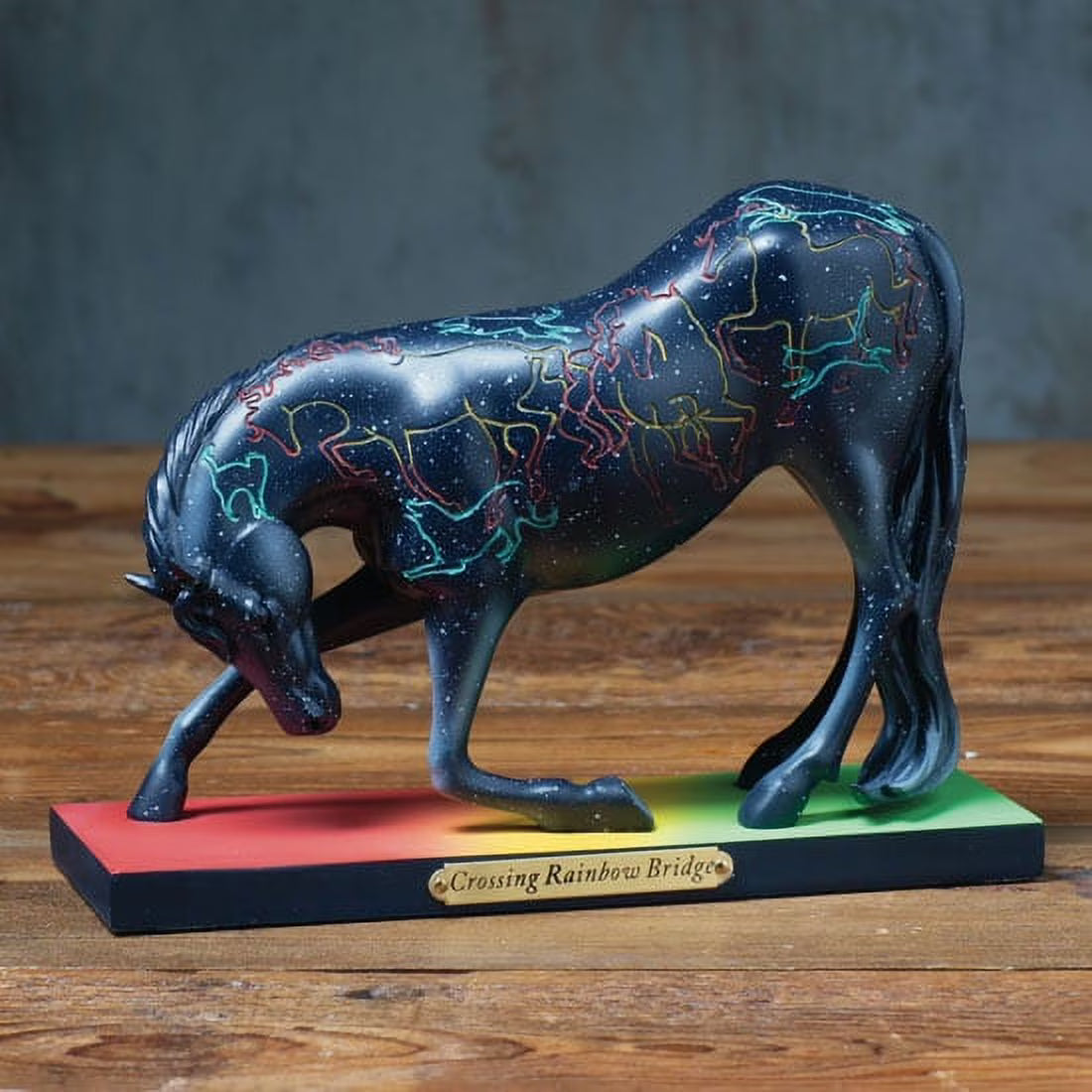 Crossing Rainbow Bridge Figurine 5.5in H P164