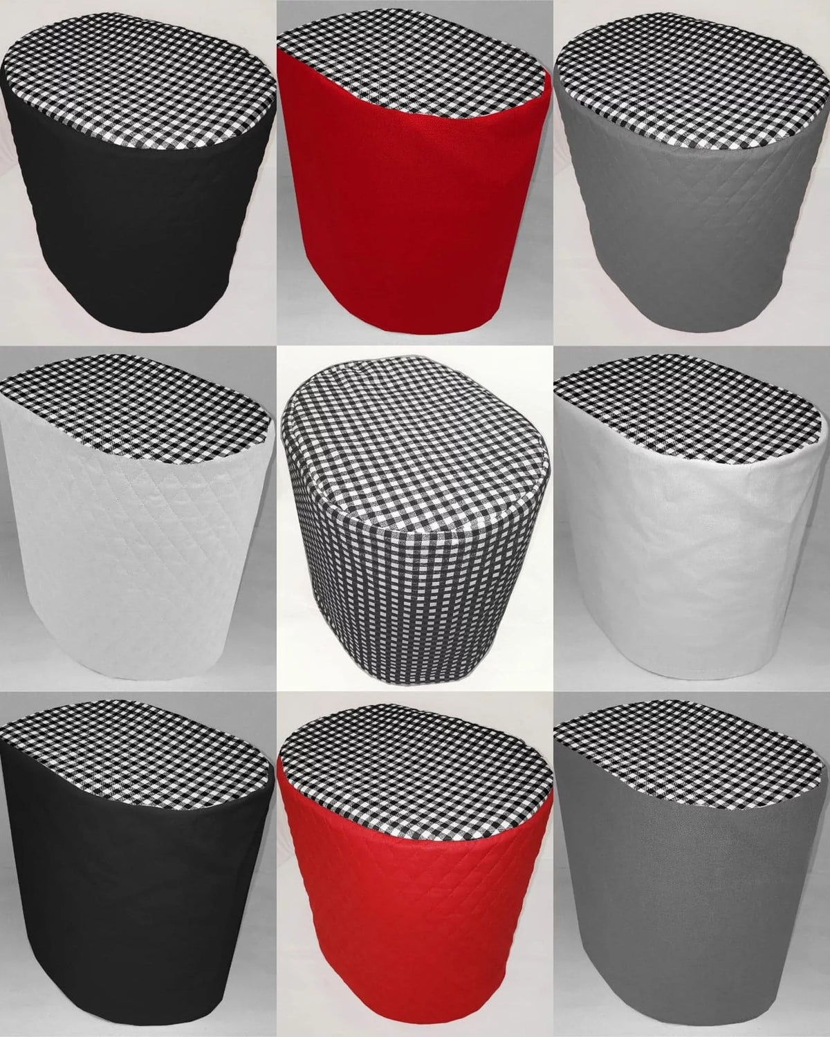 Black & White Checked Coffee Maker Cover Q28462