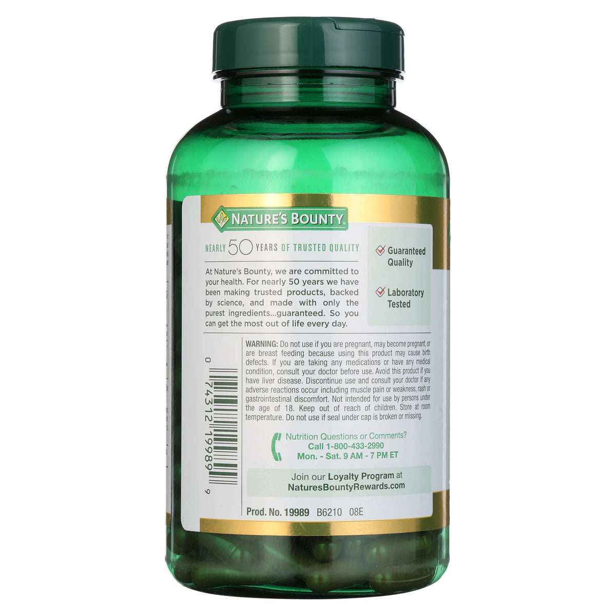 Red Yeast Rice Supplement, 600 mg, 250 Capsules Z24682