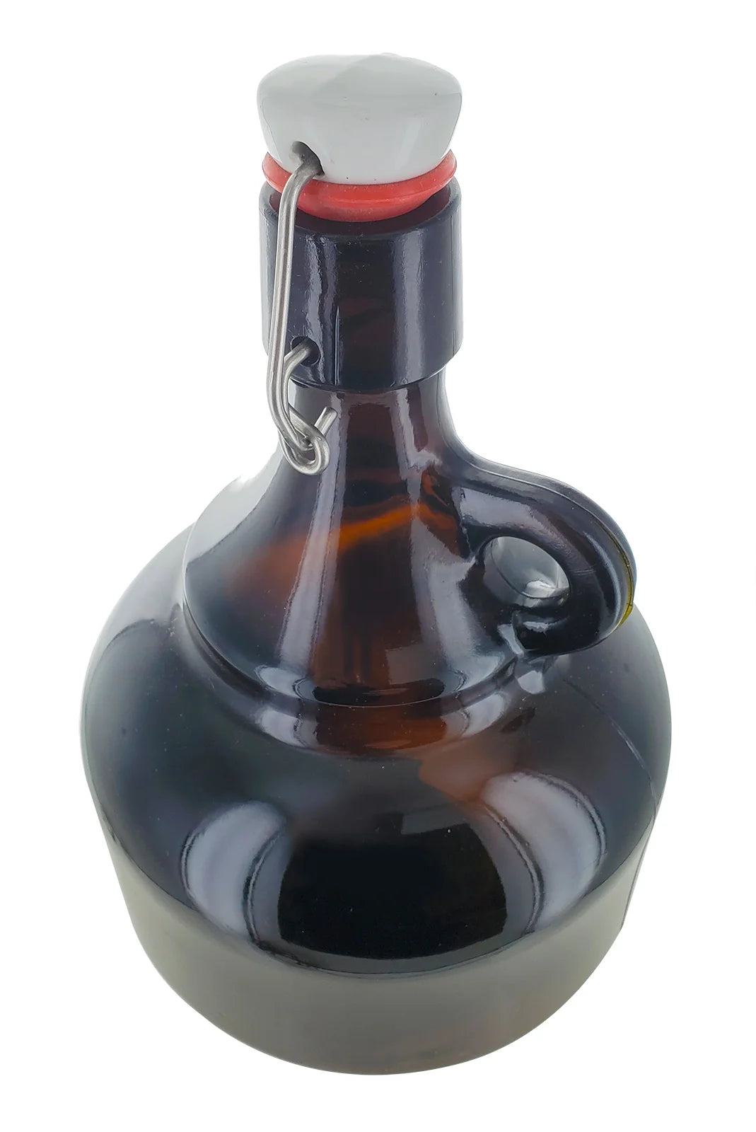2 Liter Amber Flip Top Growler L92595