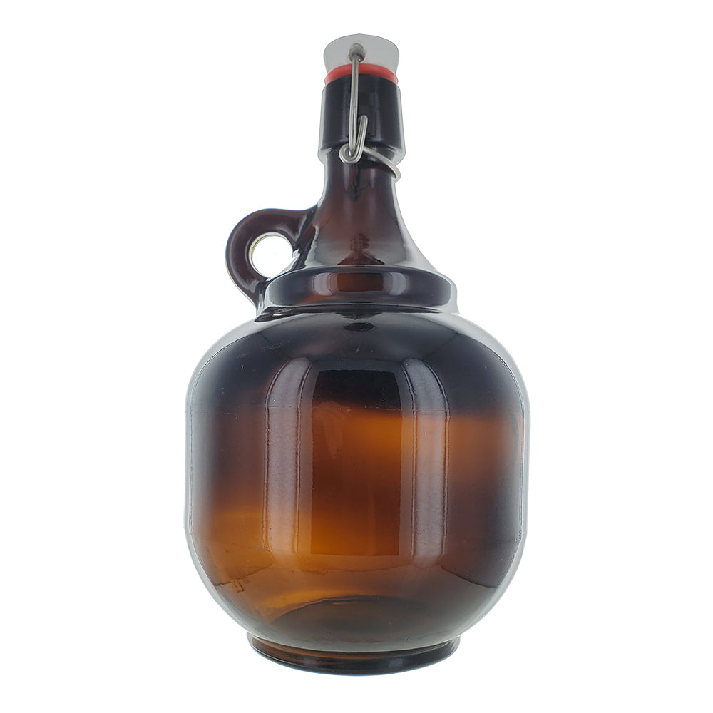 2 Liter Amber Flip Top Growler L92595